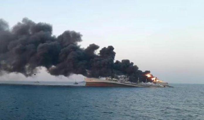 USSubmarine Sank Iranian Warship